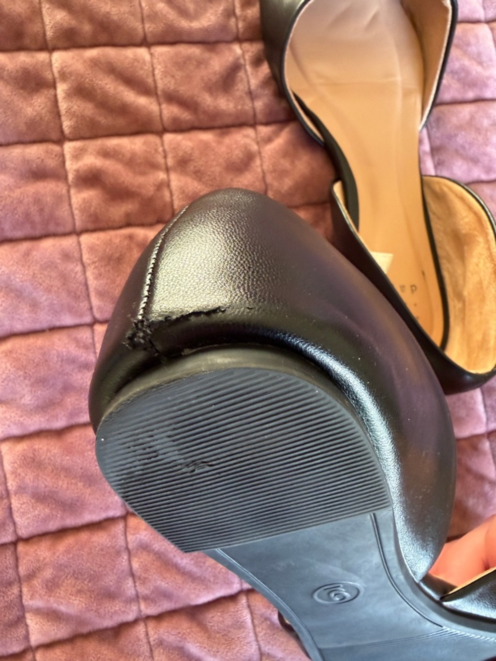 a new day Black Pointed Flats Size 9 - Picture 8 of 8